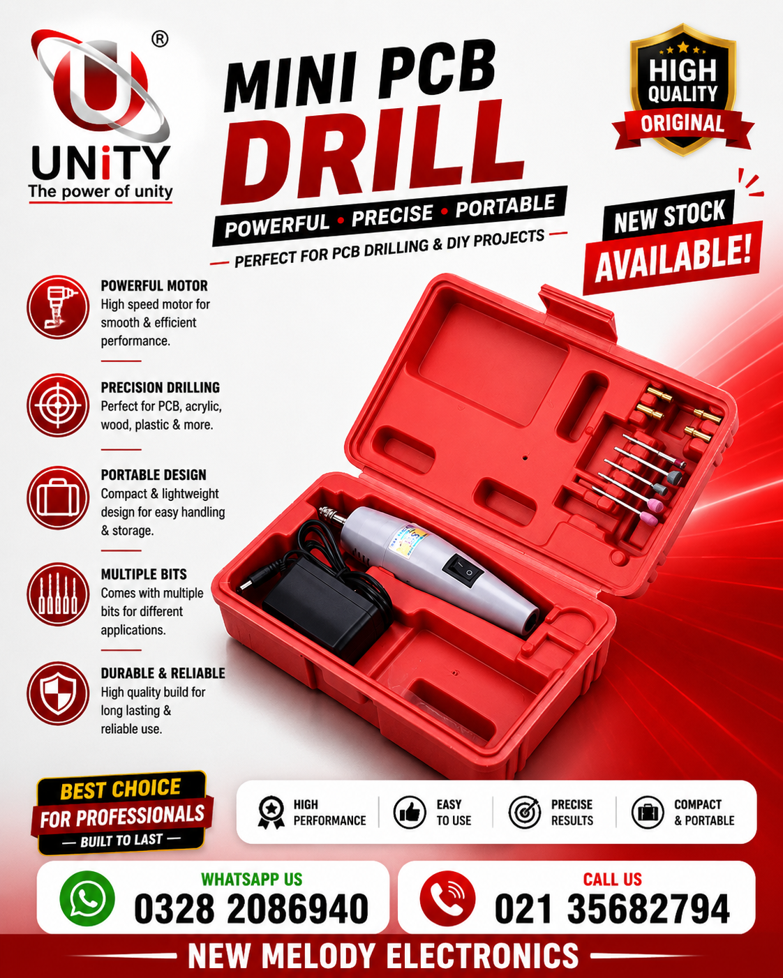 PCB drill post